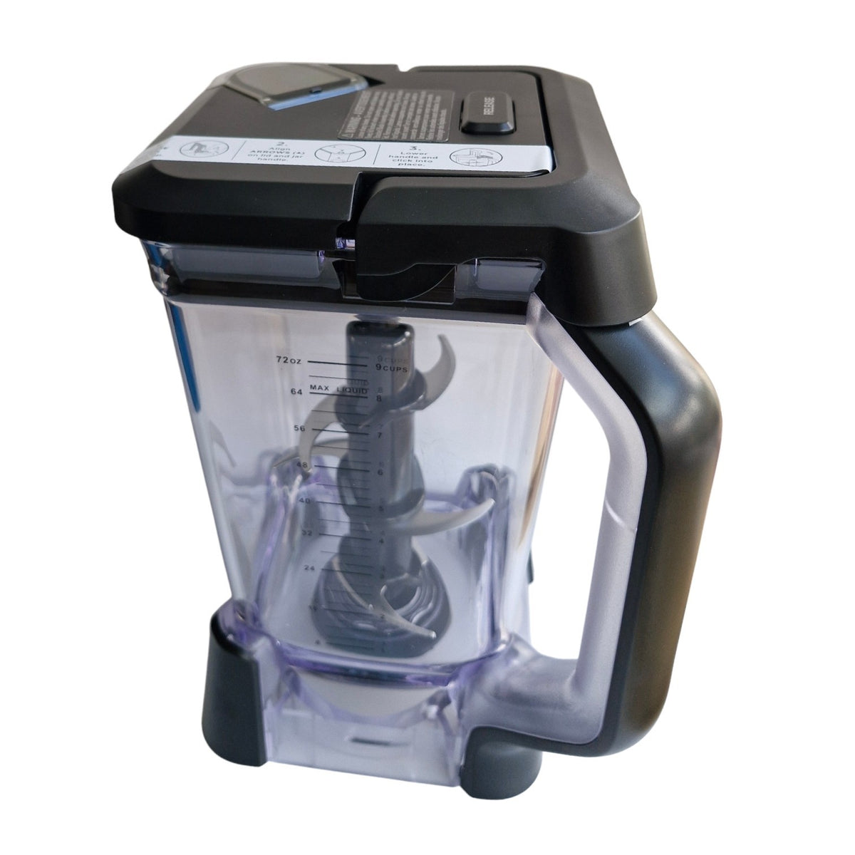 Ninja 2.1L Food Processor Blender Jug & Lid & Blades - Fits BN750 and BN800UK